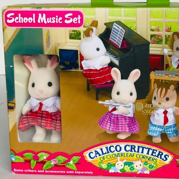 Calico Critters School Music Set New in Box w/1 Calico Critter - Picture 13 of 16